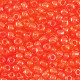 Glasperlen rocailles 8/0 (3mm) Transparent red